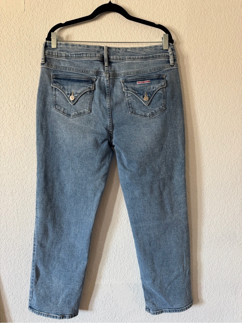 ✧ Hudson Jeans Icy Blue Straight Leg Jeans | Size 14 | Mid Rise ✧ - Picture 4 of 6